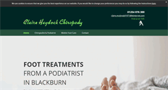 Desktop Screenshot of clairehaydock-chiropodist.co.uk